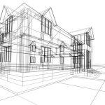 wireframe of cottage